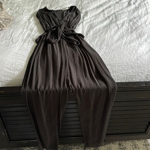 Ark & co dark gray pant romper